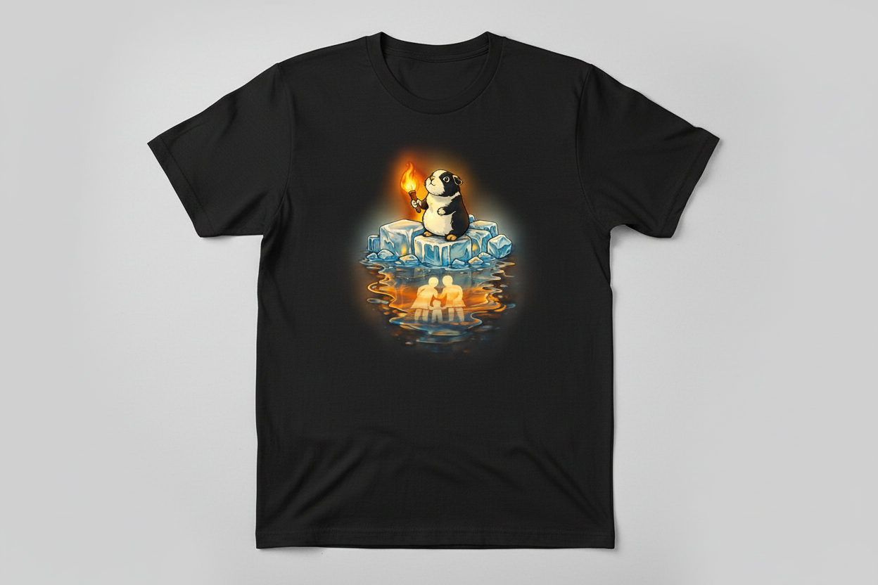 Hope Stands Tall black t-shirt flat lay mockup